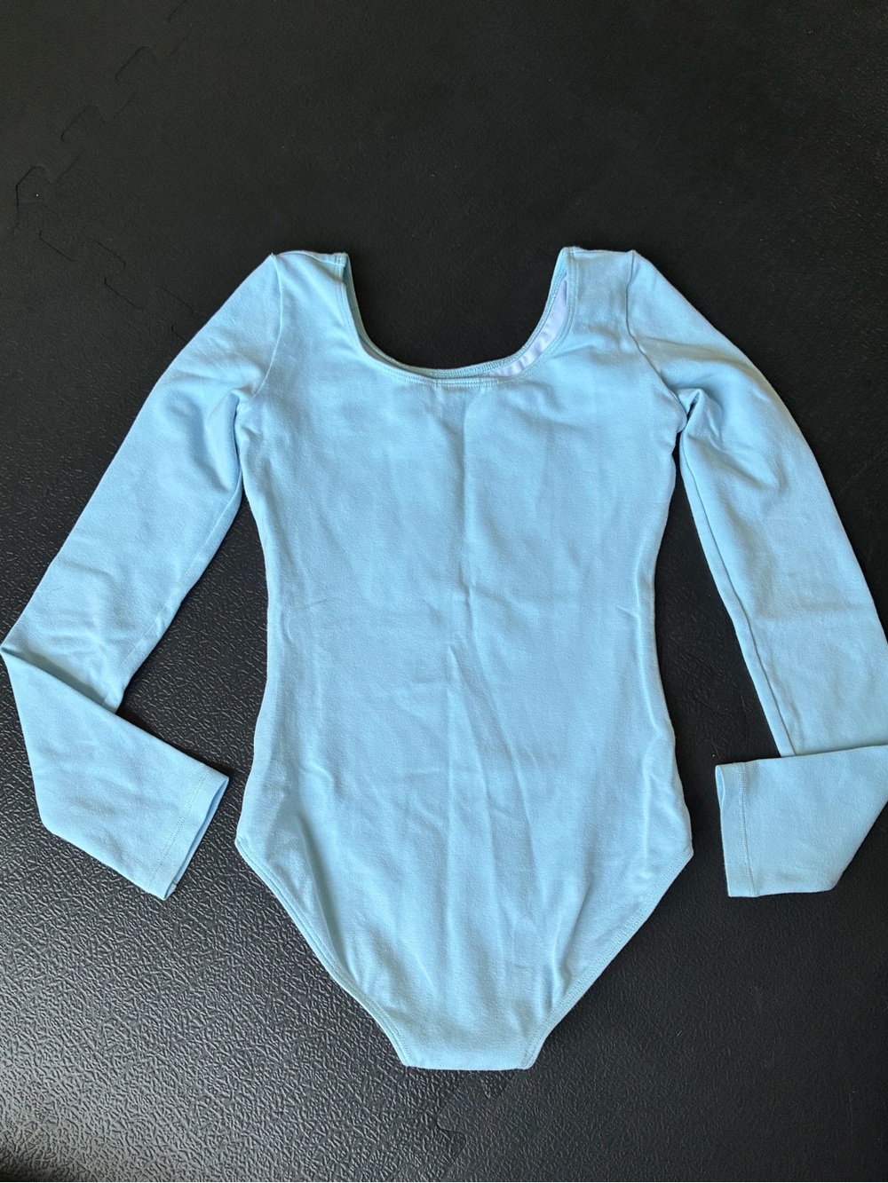 Bloch Light Blue Long-Sleeve Leotard 8-10